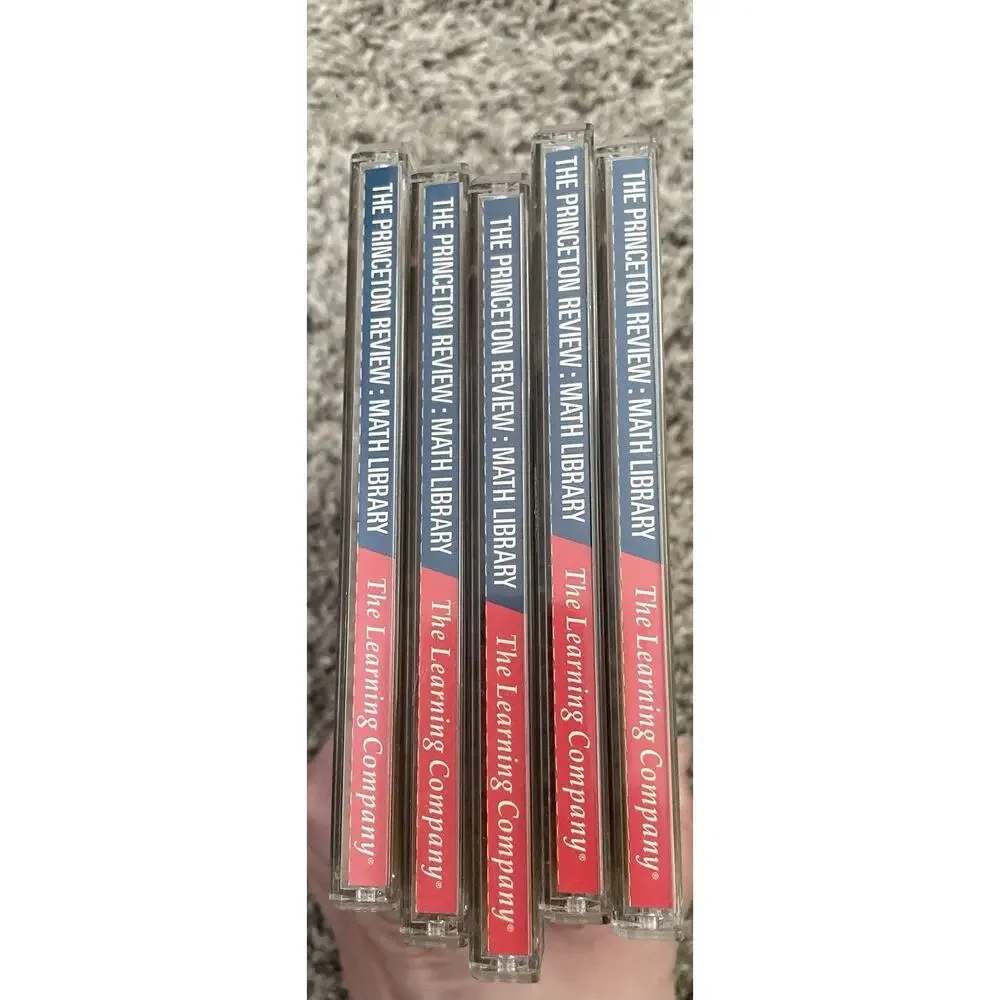 The Princeton Review: Math Library Lot Of 5 CDs Trig Algebra Geometry PC 1998